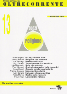 Oltrecorrente n. 13 - Spazi della religione